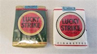 (2) Vintage Lucky Strike Packages