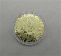 24kt Gold Plated Commemorative Bit Coin