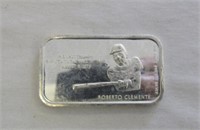 1oz .999 Fine Silver Bar - Roberto Clemente