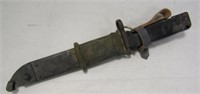 Vintage Military Bayonet/Knife & Sheath