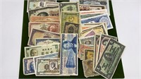MISC. FOREIGN PAPER CURRENCY DIFFERENT COUNTRIES