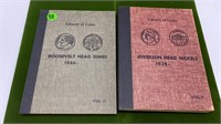 ROOSEVELT HEAD DIMES 1946-BOOK 1938 NICKELS BOOK