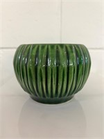 Mid century modern Green USA pottery planter