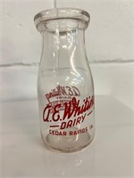 Vintage AE Whiting Dairy Bottle Advertising