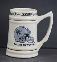 Super Bowl XXVIII Champions Dallas Cowboys Stein