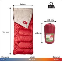 Coleman Regular Adult Sleeping Bag [Red]