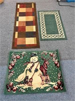 Lot of 3 rugs