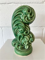 McCoy pottery feather 1953 green glaze
