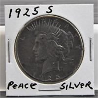 1925 S Peace Silver Dollar