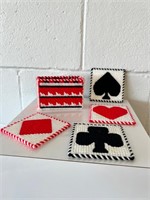 Handmade card coasters