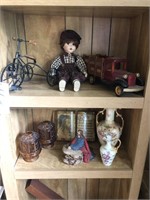 Hand Painted China, Doll, Wooden Truck & More