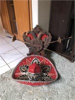Mexican Sombrero & Sword Plaque