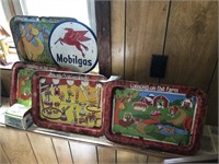 Vintage Trays & Signs