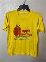 Vintage Apple Insurance Shirt Yellow