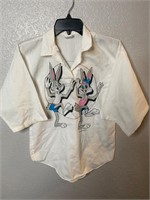 Vintage Bugs Bunny Button Up Shirt 1985