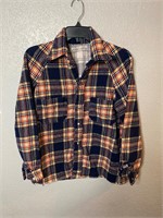 Vintage 1960s Plaid Flannel Shirt