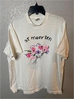 Vintage St Marteen Flower Shirt