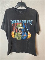 2003 Megadeth Band Shirt Skeleton General