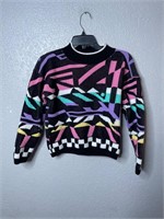 Vintage Hot Cashews Abstract Knit Sweater