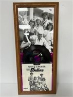 1979 Dallas Theme Record & Framed Picture 9x21