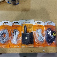 Lot of 5 Ultralink Home Variety of different cords