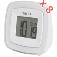 Lot of 8 Timex T104W Color Changing Dual Alarm Clo