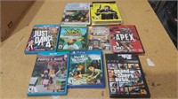 Lot of 11 Video Games for Various Consoles, WiiU,