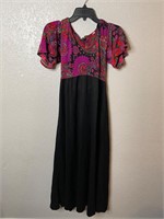 Vintage 1970’s Paisley Flutter Sleeve Dress