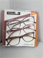 Foster Grant readers 1.25 x 3