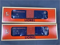 2 NIB 1997 Lionel Railroader Club Boxcar