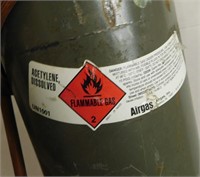 Acetylene Tank With Small Torch Tip, 23" Tall