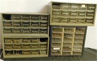 4 Hardware Bins with Contents