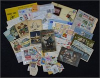 Philatelic Collector's Stamp & Postcard Lot