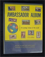Philatelic Collector's Stamp Collection in Binder
