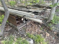 Lot:  Wood & Metal Beams assorted sizes