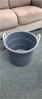 Plastic double handled utility bucket, 17x 14