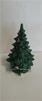 Vintage 16in ceramic lighted Christmas tree