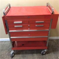 ROLLING RED TOOL CHEST