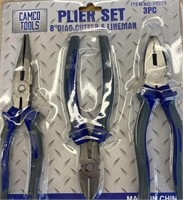 3 Piece Plier Set and 12 - 24" Bungee Cords