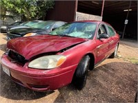 2007 Red Ford Taurus SEL