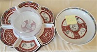 899 - LOT OF 2 SERVING DISHES (Z227)