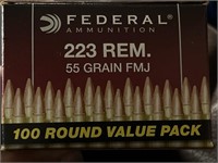 SR) 223 rem 55 grain FMJ - 100 round box, not