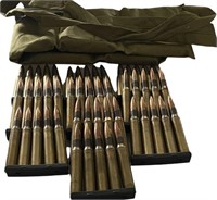 SR) FN 58 30-06 ammo in pouch. 50 rounds total.