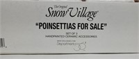 Department 56 Snow Village Poinsettias For Sale