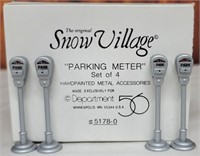 Department 56 Snow Village Set of 4 Parking Meters