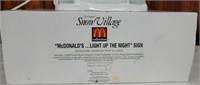 Dept 56 Snow Village McDonald's Light Up The Night