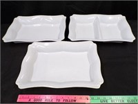 3 SERVING DISHES