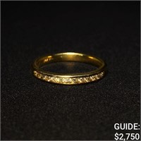 1.6dwt, 14kt Thin Yellow-Gold Ring /w Partial