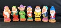 Vintage Disney 7 Dwarves collectible plastic toys