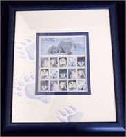 Framed and matted "Arctic Animals" collectible 33